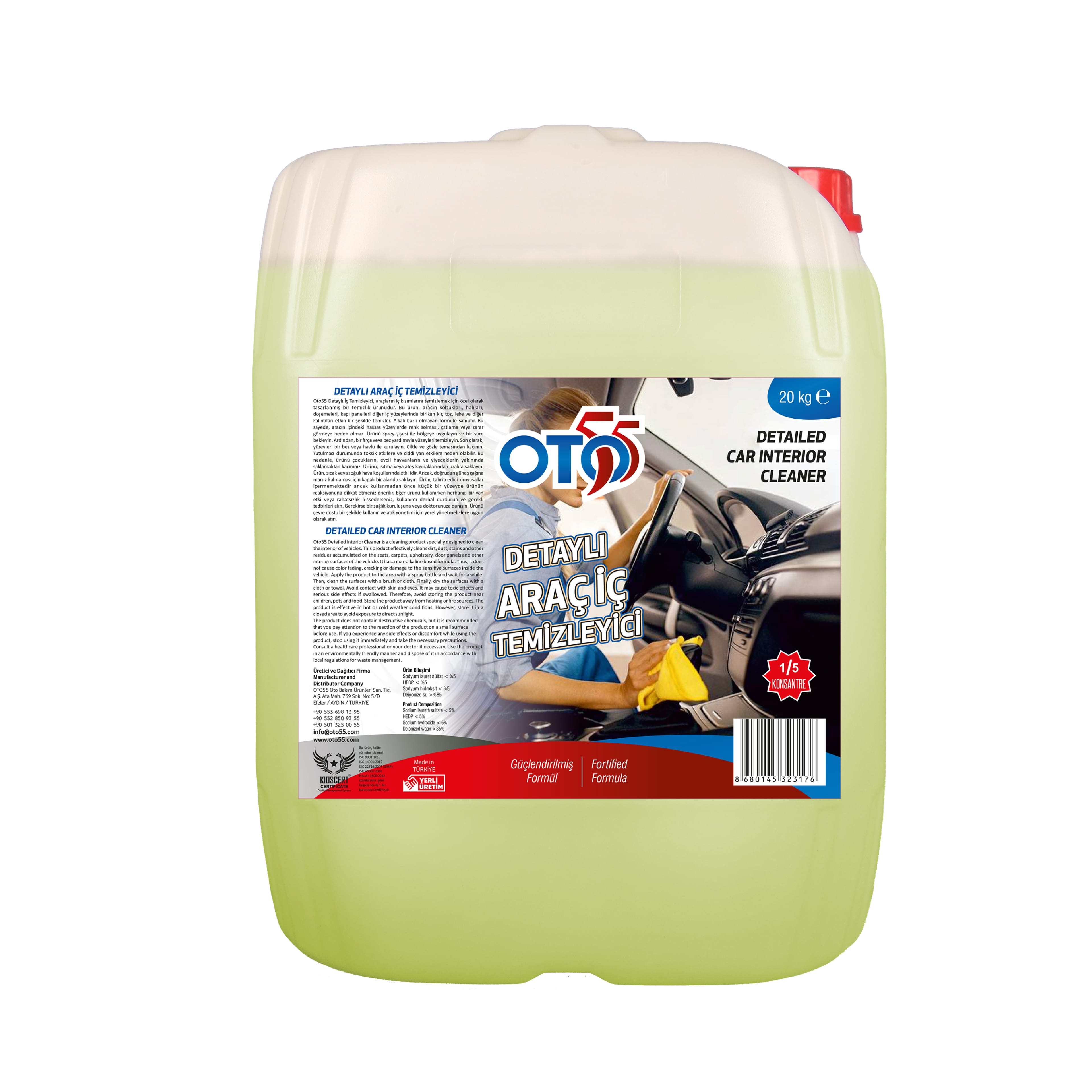 İç Detay Temizleyici (1/5 Konsantre) - 20 KG