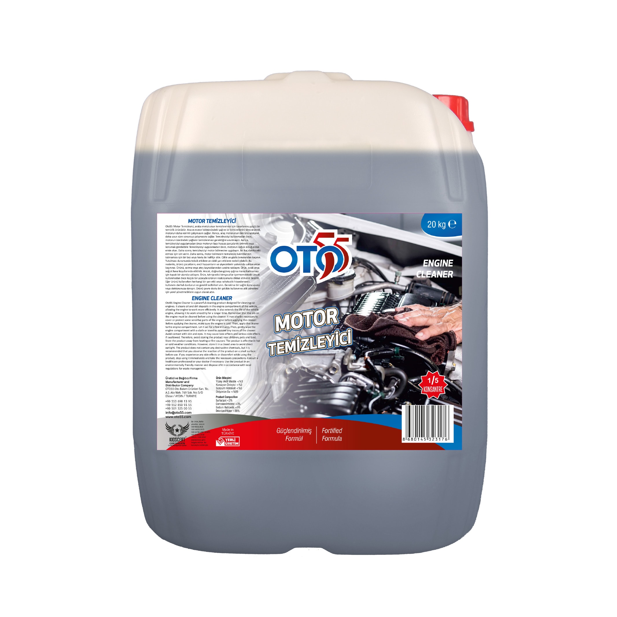 Motor Temizleyici (1/5 Konsantre) - 20 KG