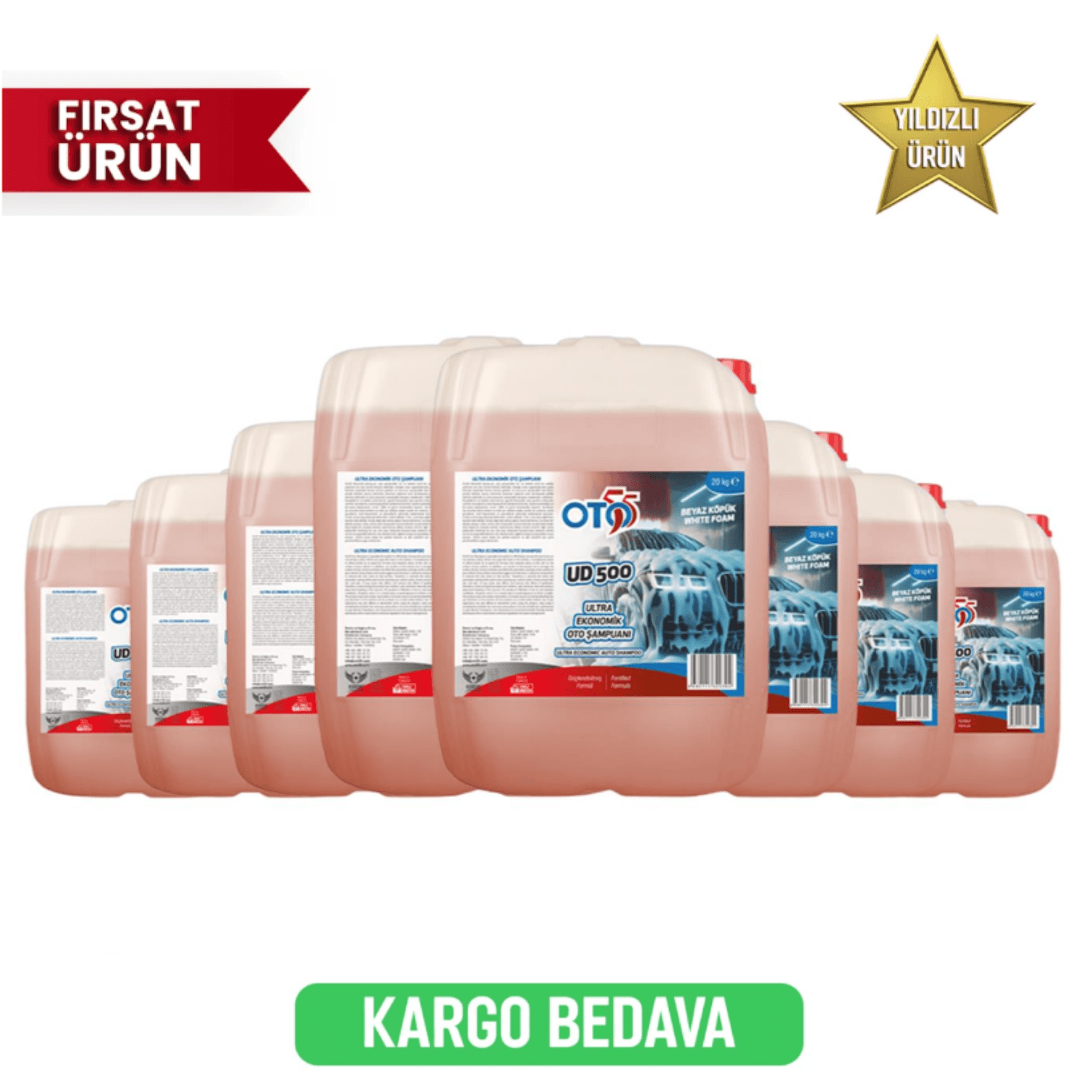 5 Alana 3 Bedava UD500 Otomobil Şampuanı
