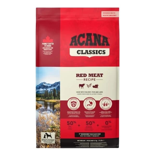 Acana Classics Red Düşük Tahıllı Etli ve Sebzeli Yetişkin Köpek Maması {'id': 'd0140ae6-decb-4fe8-92d6-0fb575b66f21', 'name': '9.7 Kg', 'colorCode': '', 'thumbnailImageId': '', 'variantTypeId': '18945b6d-6d24-4c6b-a056-22c5c19d018f'}