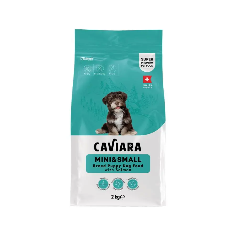 Caviara Somonlu Mini ve Küçük Irk Yavru Köpek Maması