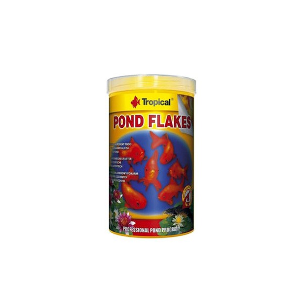 Tropical Pond Flakes Havuz Balıkları için Pul Yem