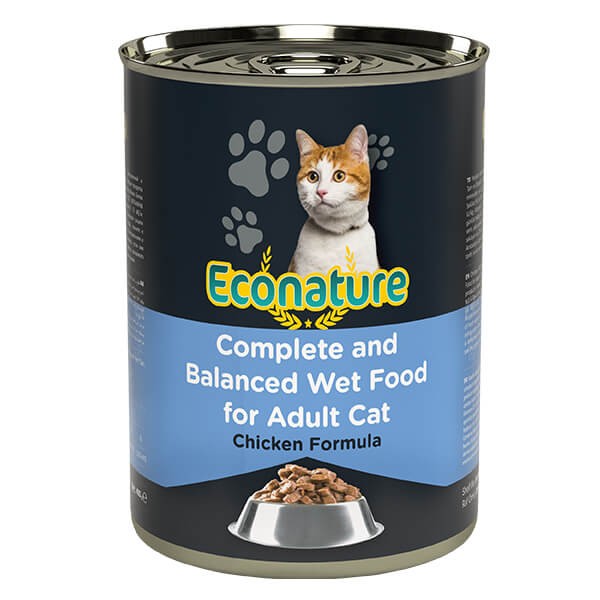 Econature Adult Tavuklu Yetişkin Konserve Kedi Maması