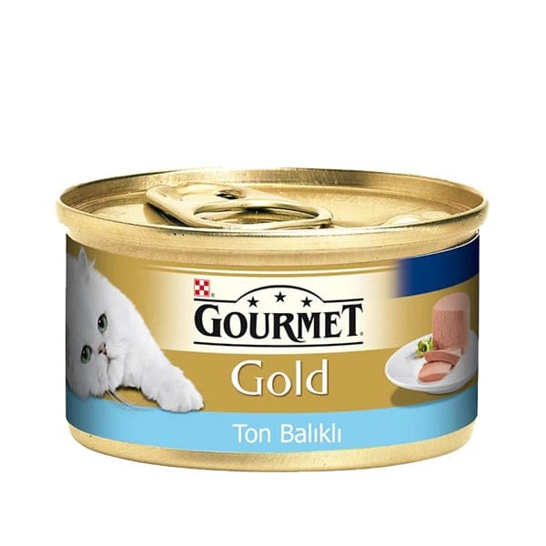 Gourmet Gold Kıyılmış Ton Balıklı Yetişkin Konserve Kedi Maması