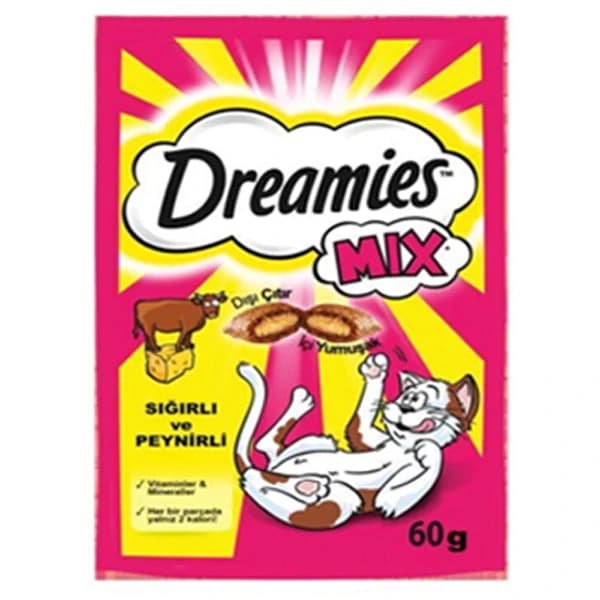 Dreamies Biftek ve Peynirli Mix Kedi Ödül Maması