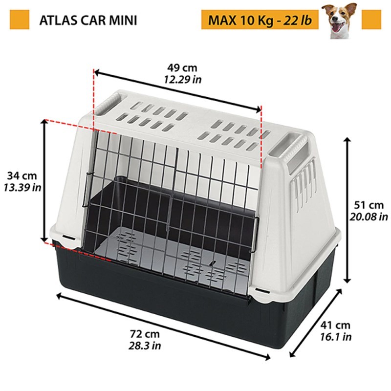 Feplast Atlas Car Mini Irk Araç İçi Köpek Taşıma Çantası