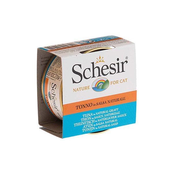 Schesir Ton Balıklı ve Çipuralı Soslu Tahılsız Yetişkin Konserve Kedi Maması