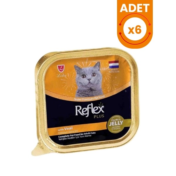 Reflex Plus Jöle İçinde Parça Dana Etli Yetişkin Konserve Kedi Maması