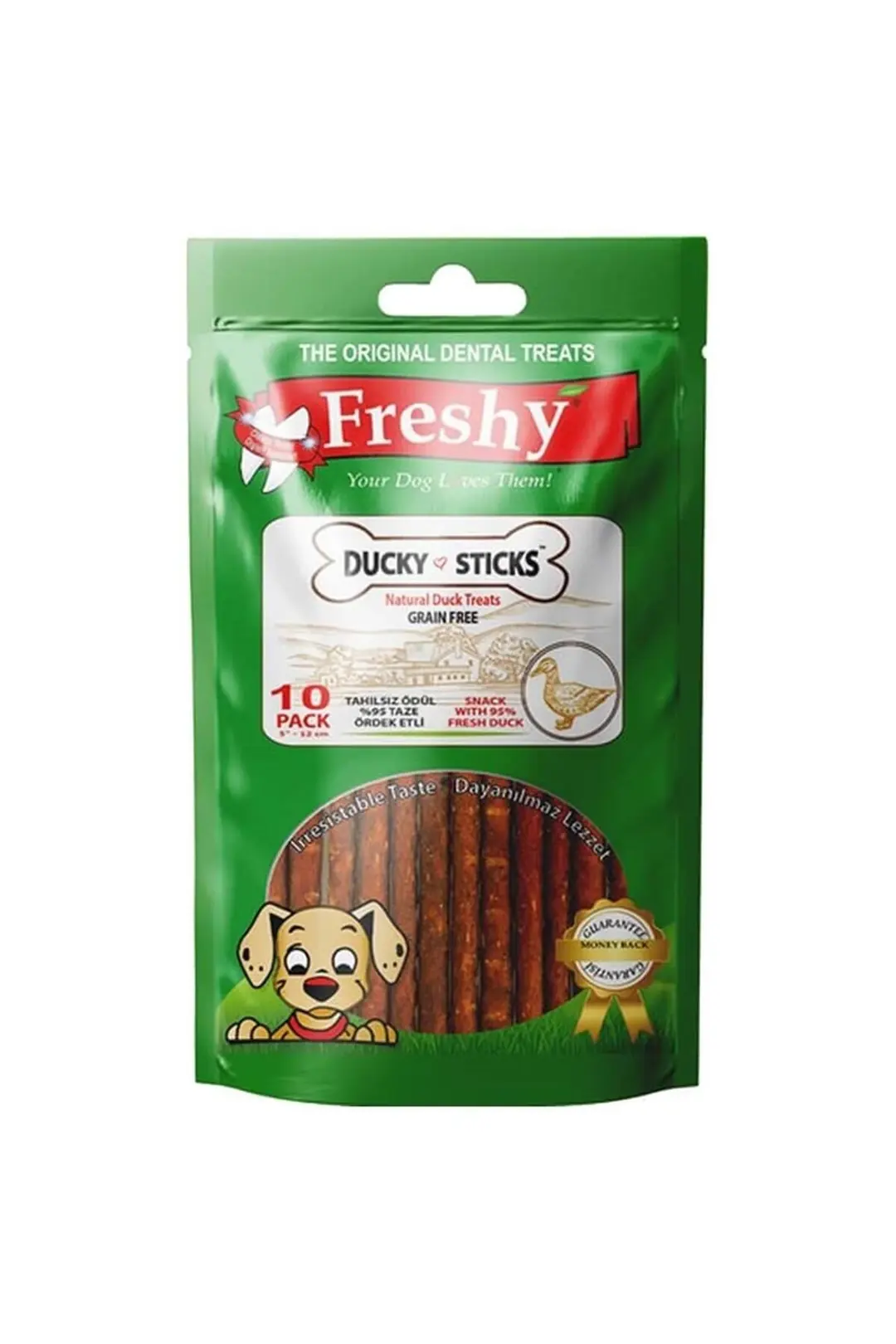 Freshy Tahılsız Ördekli Etli Sticks Köpek Ödülü 10'lu -