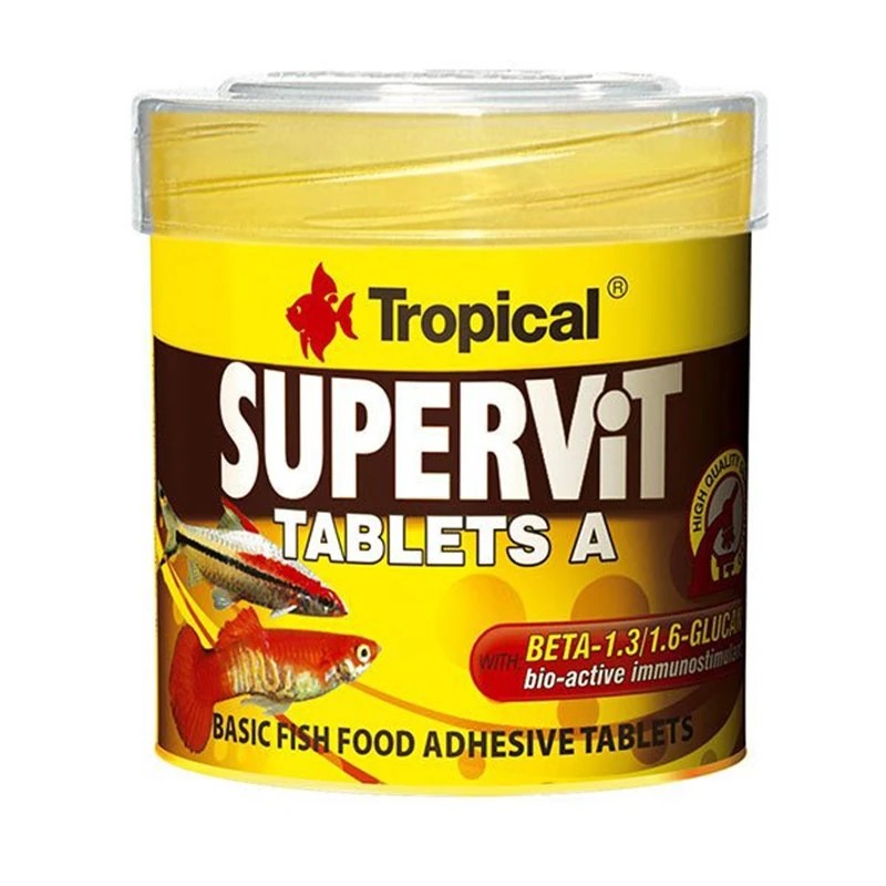 Tropical Süpervit Tablets A Cama Yapışan Tablet Balık Yemi