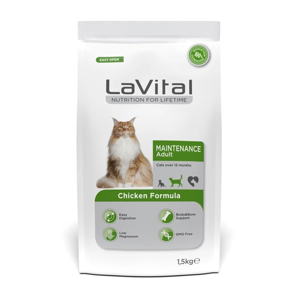 Lavital Maintenance Tavuklu Yetişkin Kedi Maması - 1.5 Kg