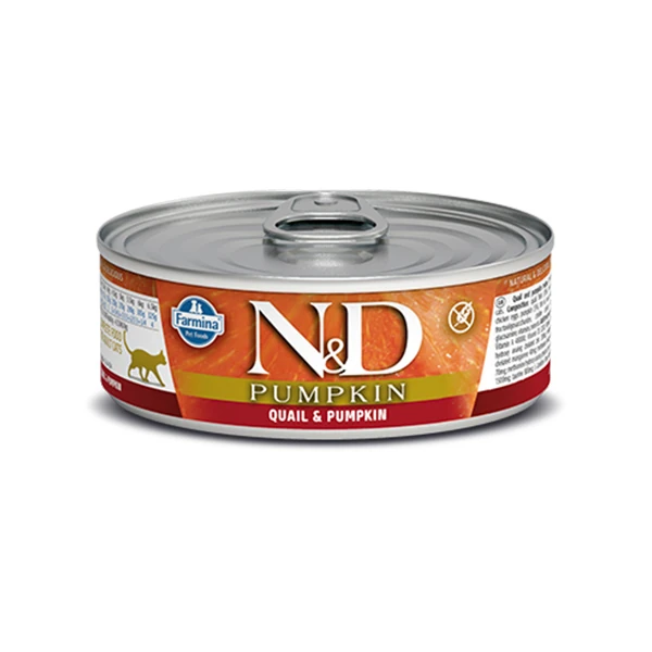 N&D Pumpkin Balkabaklı ve Bıldırcınlı Konserve Kedi Maması - 1 Adet 70 Gr