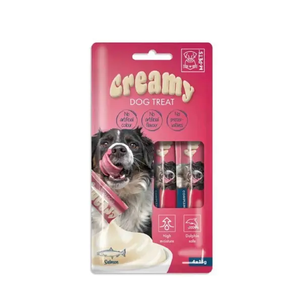 M-Pets Creamy Somonlu Sıvı Köpek Ödül Maması