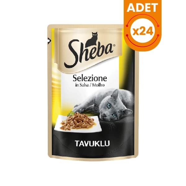 Sheba Select Slices Soslu Tavuklu Yetişkin Konserve Kedi Maması