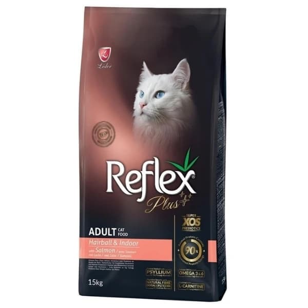 Reflex Plus Adult Hairball Somonlu Yetişkin Kedi Maması