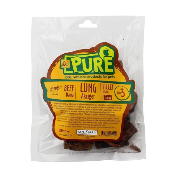 Delibon Kurutulmuş Fileto Dana Akciğer Köpek Ödül Maması