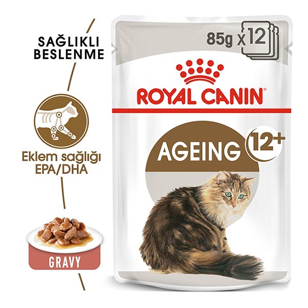 Royal Canin Ageing +12 Gravy Pouch Yaşlı Konserve Kedi Maması