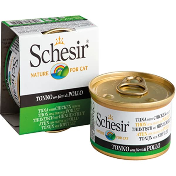 Schesir Ton Balıklı ve Tavuklu Jöleli Konserve Kedi Maması