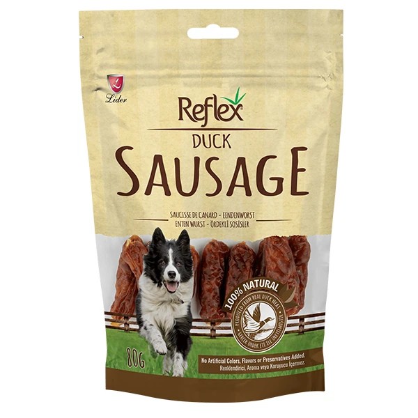 Reflex Sausage Ördekli Sosis Köpek Ödül Maması