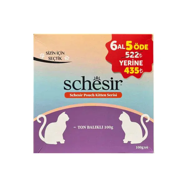 Schesir Kitten Ton Balıklı Yavru Konserve Kedi Maması