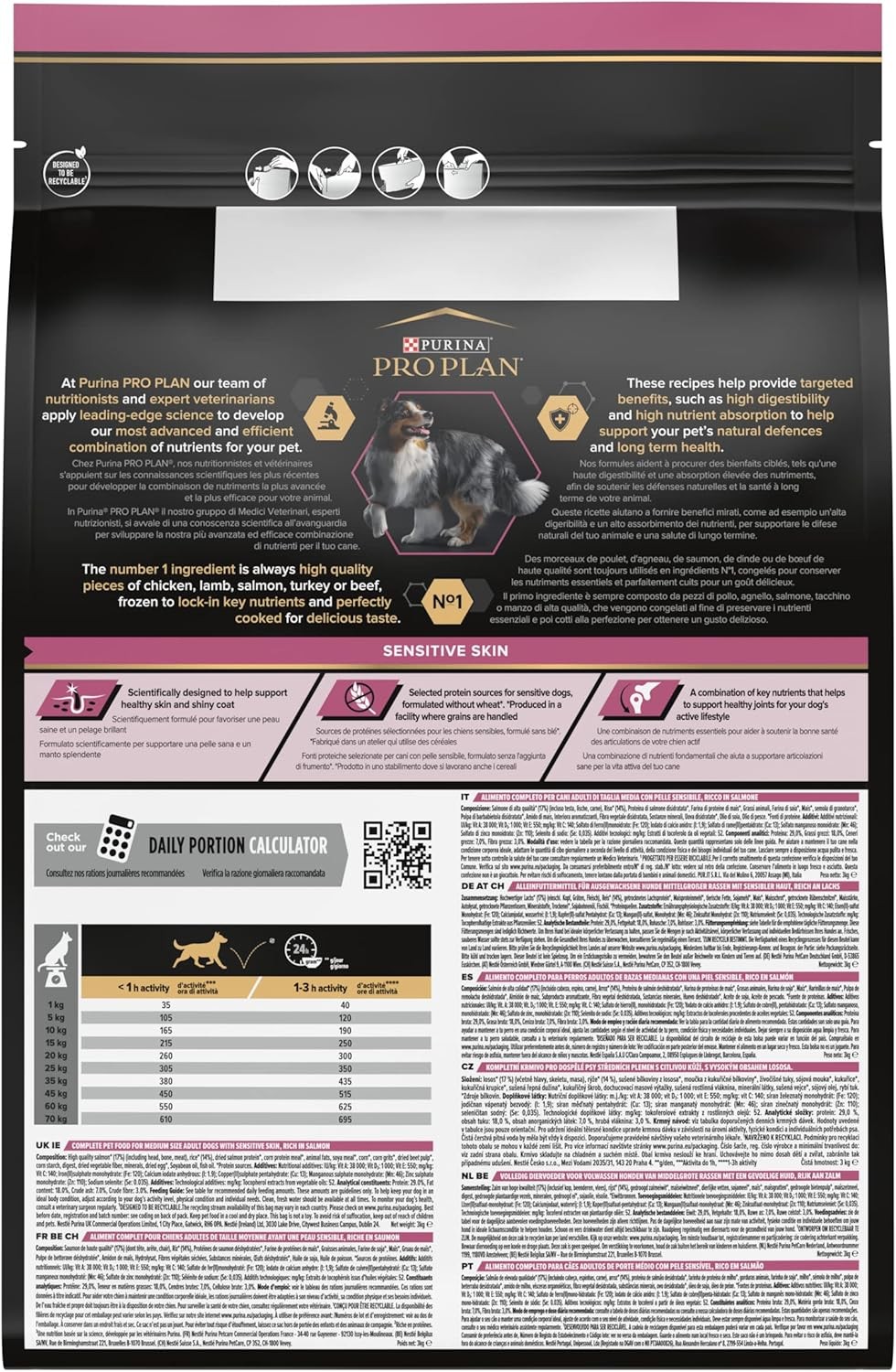 Pro Plan Medium Adult Sensitive Somonlu Yetişkin Köpek Maması