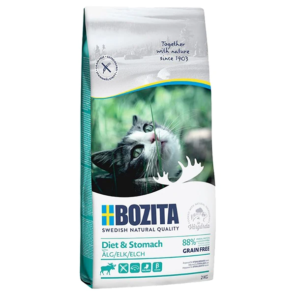 Bozita Sensitive Diet Stomach Tahılsız Yetişkin Kedi Maması - 2 Kg