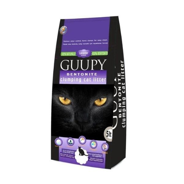 Guupy Lavanta Kokulu Bentonit Kedi Kumu