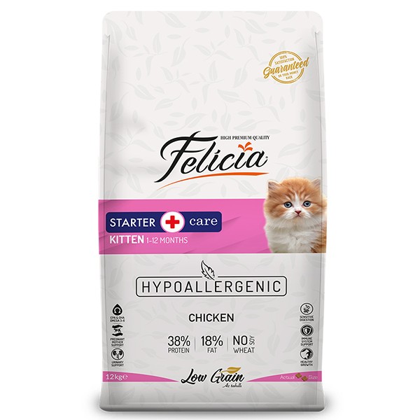 Felicia Hypoallergenic Tavuklu Düşük Tahıllı Yavru Kedi Maması