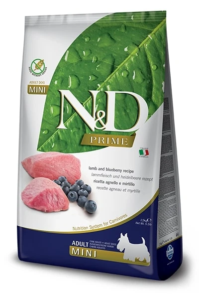 N&D Prime Kuzu Etli Küçük Irk Yetişkin Köpek Maması - 2.5 Kg
