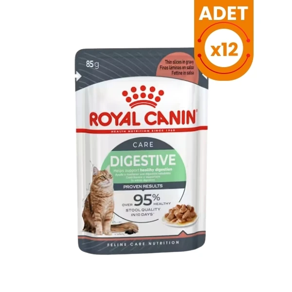 Royal Canin Digestive Sensitive Gravy Pouch Kedi Maması - 85 Gr 12 Adet