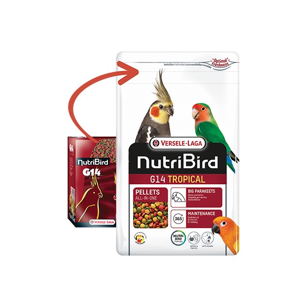 Versele Laga Nutribird C14 Pellet Karışık Paraket Yemi