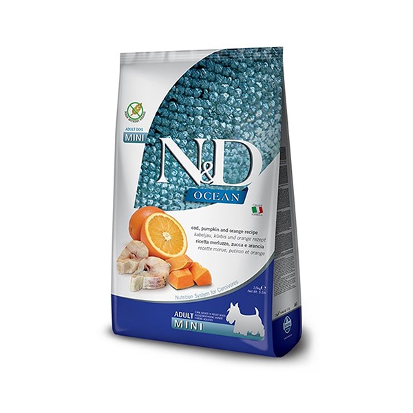 N&D Ocean Balıklı ve Balkabaklı Tahılsız Küçük Irk Yetişkin Köpek Maması