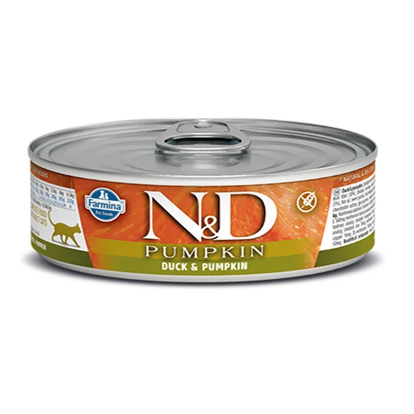 N&D Pumpkin Balkabaklı ve Ördekli Konserve Kedi Maması - 1 Adet 70 Gr