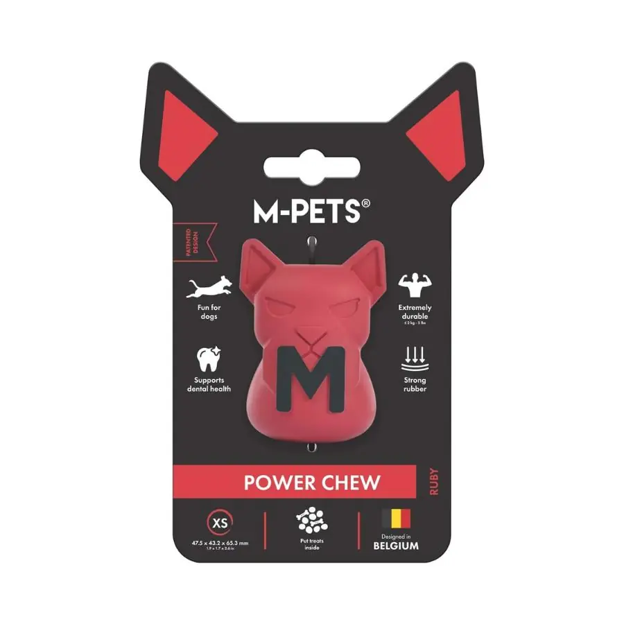 M-Pets Power Chew Kauçuk Köpek Ödül Oyuncağı Ruby