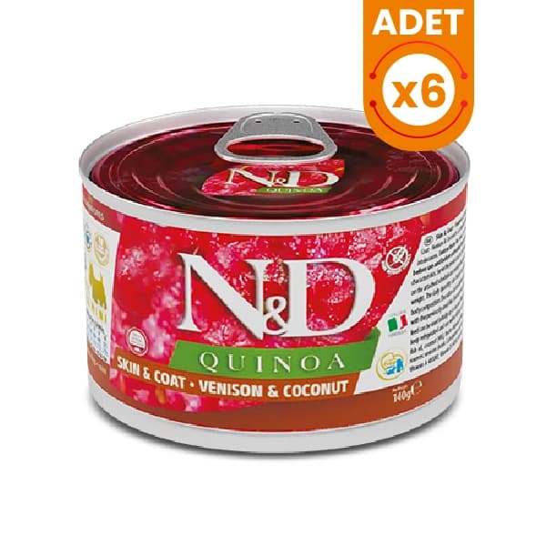 N&D Quinoa Geyikli ve Hindistan Cevizli Mini Irk Konserve Yaş Köpek Maması