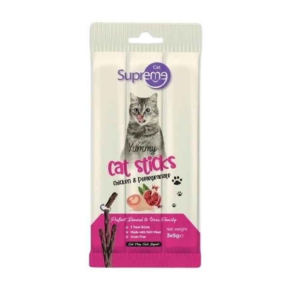 Supreme Cat Tavuklu ve Narlı Stick Kedi Ödül Maması