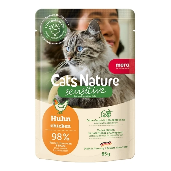 Mera Cats Nature Tavuklu Pouch Yetişkin Konserve Kedi Maması - 1 Adet 85 Gr