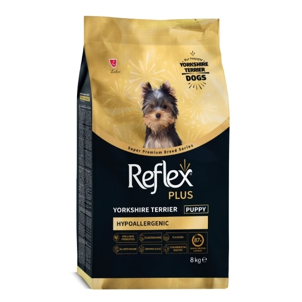 Reflex Plus Yorkshire Terrier Hypoallergenic Tavuklu Yavru Köpek Maması - 8 Kg