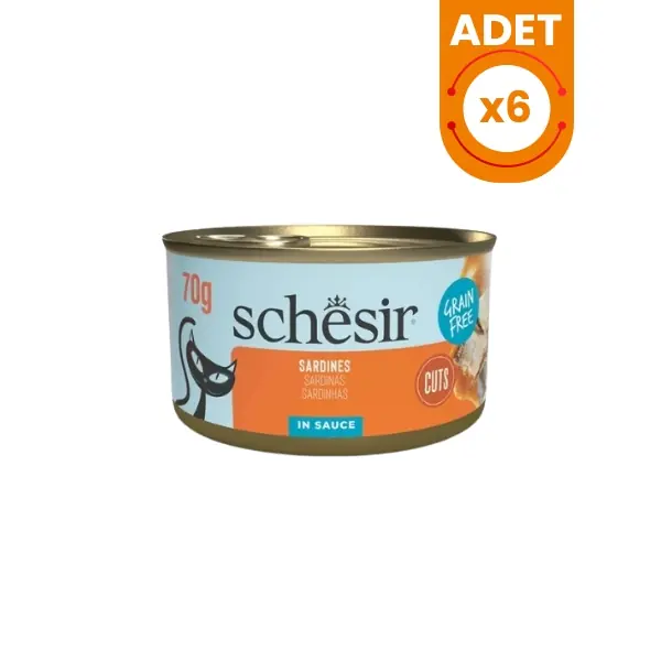 Schesir Sos İçinde Sardalyalı Yetişkin Konserve Kedi Maması
