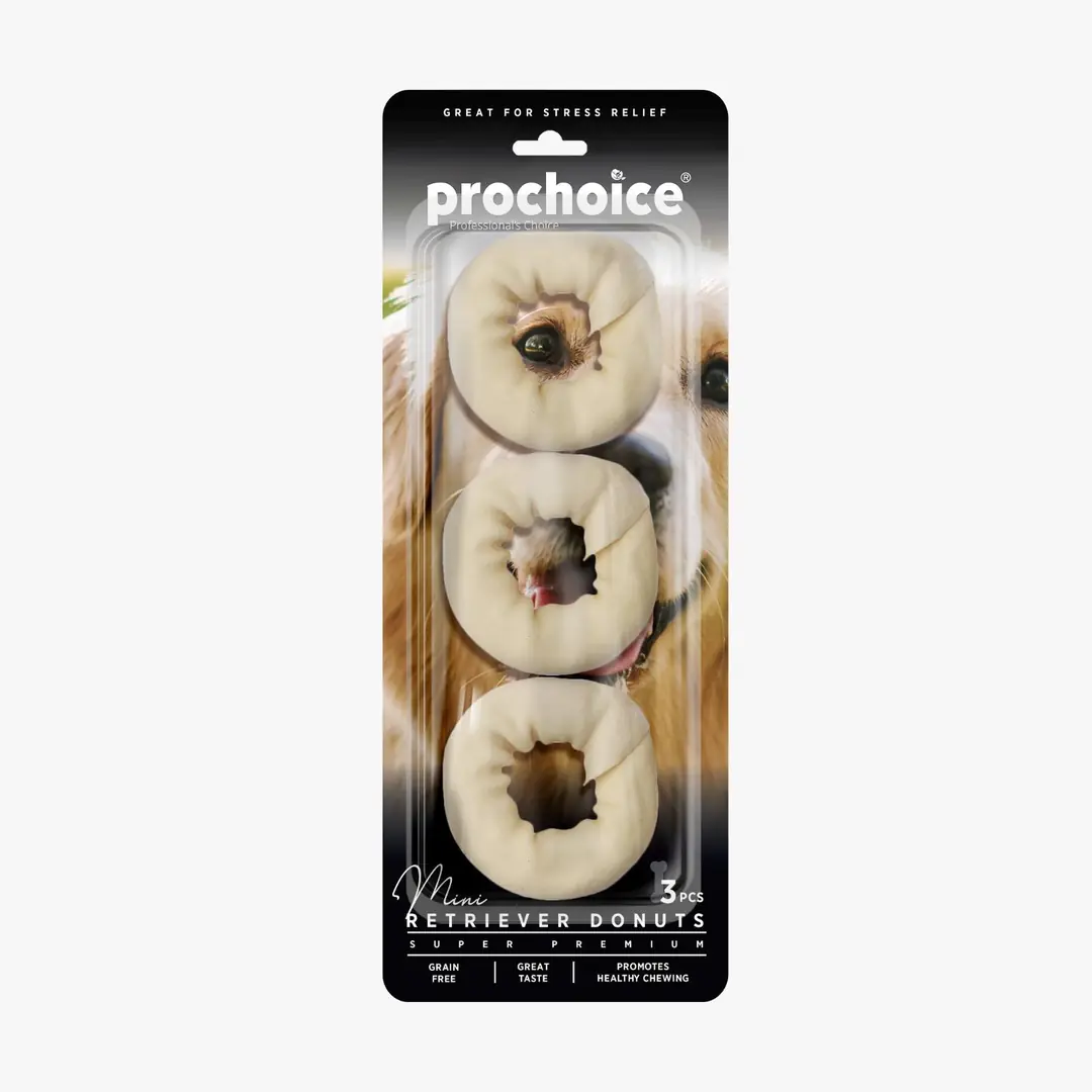 Prochoice Rawhide Mini Donuts Köpek Çiğneme Kemiği 3 Adet