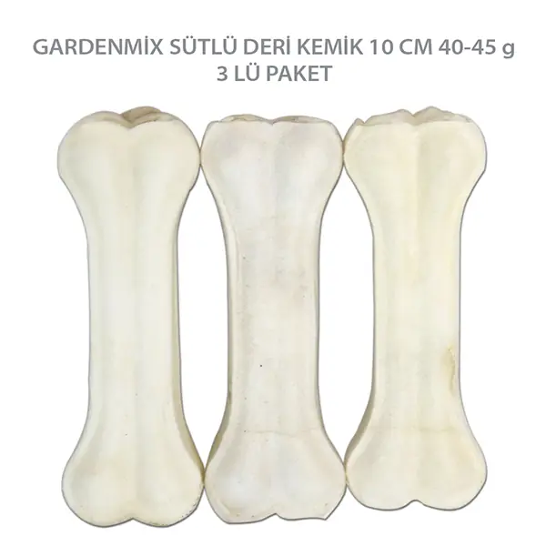 Garden Mix Sütlü Deri Köpek Kemik Ödülü