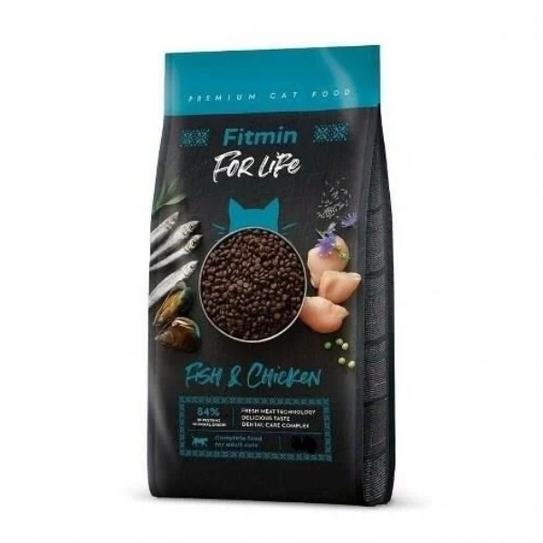 Fitmin For Life Adult Balıklı ve Tavuklu Yetişkin Kedi Maması