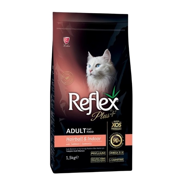 Reflex Plus Adult Hairball Somonlu Yetişkin Kedi Maması