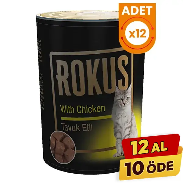Rokus Mama ile Kedilerde Besin Alerjisi: Etkili Çözüm Önerileri 2 Rokus Tavuklu Yetişkin Konserve Kedi Maması