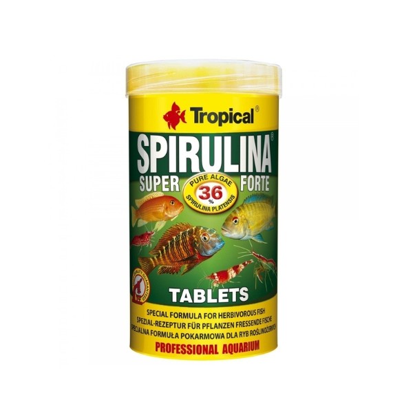 Tropical Spirulina Süper Forte Tablet Yoğun Spirulina İçerikli Tablet Balık Yemi