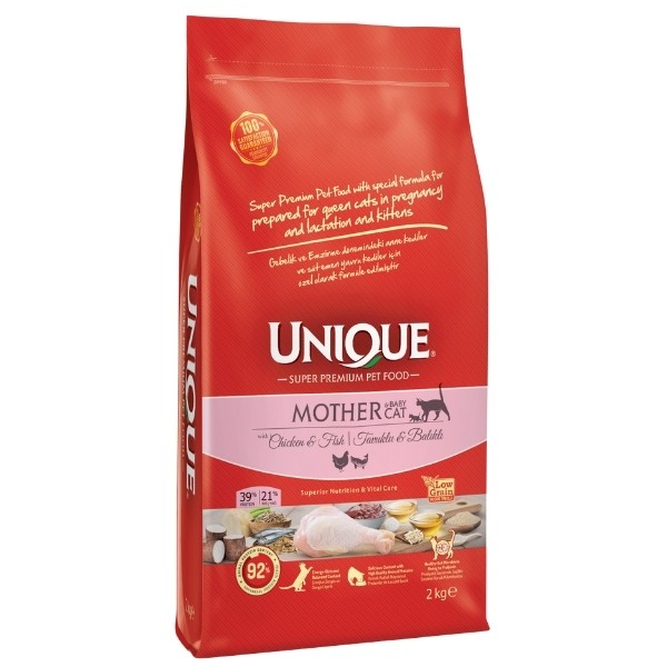 Unique Tavuklu ve Balıklı Anne ve Yavru Kedi Maması