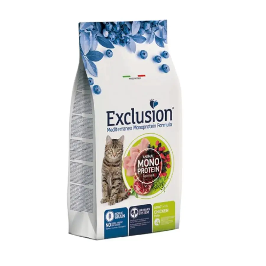 Exclusion Monoprotein Tavuklu ve Narlı Düşük Tahıllı Yetişkin Kedi Maması