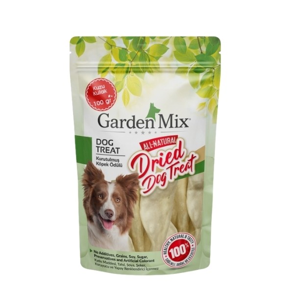 Garden Mix Kurutulmuş Kuzu Kulak Köpek Ödül Maması