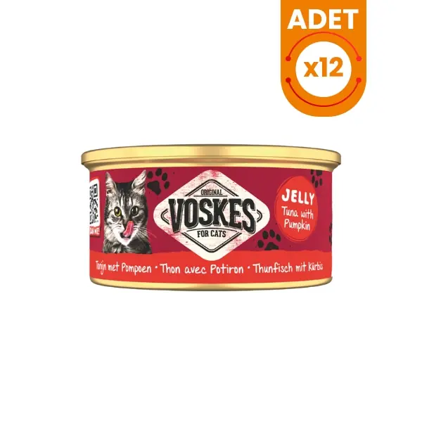 Voskes Ton Balığı ve Balkabağı Yetişkin Konserve Kedi Maması