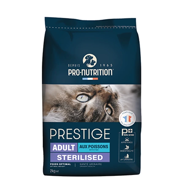 Pro Nutrition Prestige Adult Sterilised Somonlu ve Morina Balıklı Kısırlaştırılmış Yetişkin Kedi Maması - 2 Kg